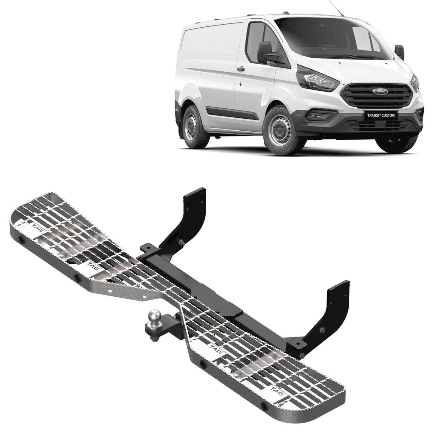 TAG Rear Step & Towbar for Ford Transit Custom VN Series (02/2014 - 12/2023)