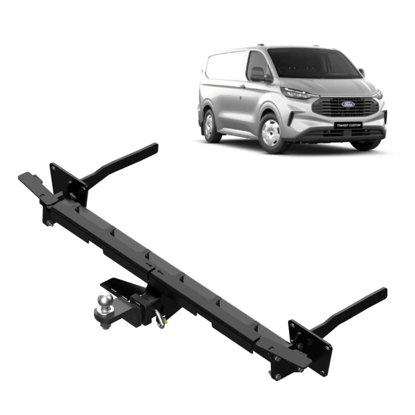 TAG Towbar Heavy Duty for Ford Transit Custom AV Series (07/2023 - on), Tourneo (05/2024 - on), Volkswagen Transporter (07/2024 - on)