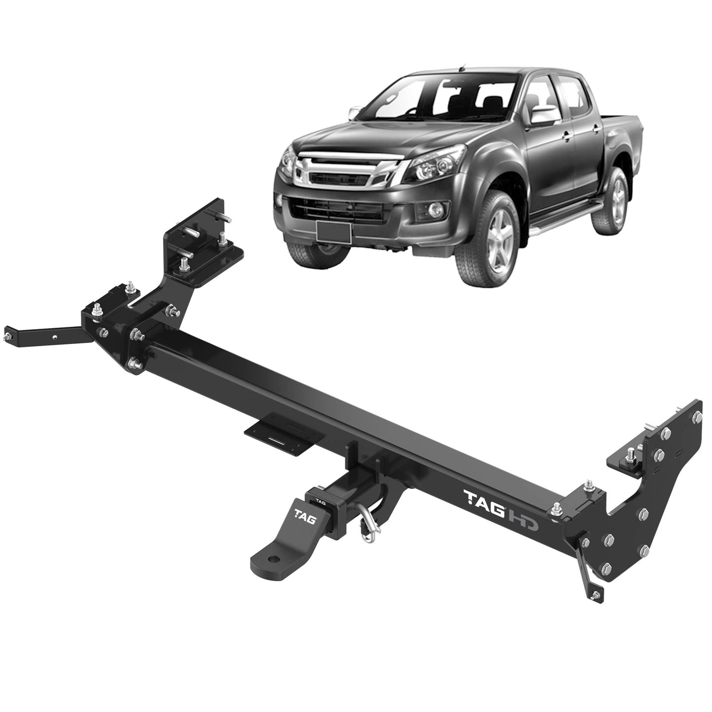 TAG Heavy Duty Towbar for Isuzu D-MAX With Bumper Step (06/2012 - 07/2020)