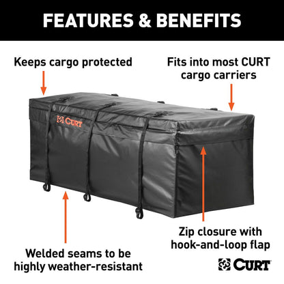 CURT Weatherproof Vinyl Cargo Bag (142cm x 56cm x 53cm)