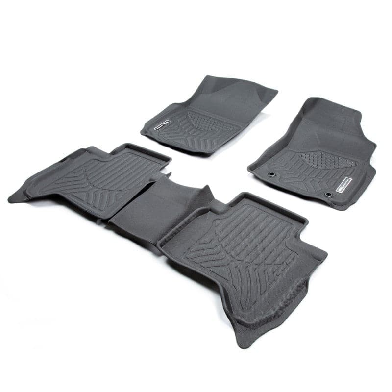 Toyota Hilux 2015 - Onwards (AUTO) 3D MAXTRAC Moulded Rubber Mats - Front Pair with Matching Three Pc Rear