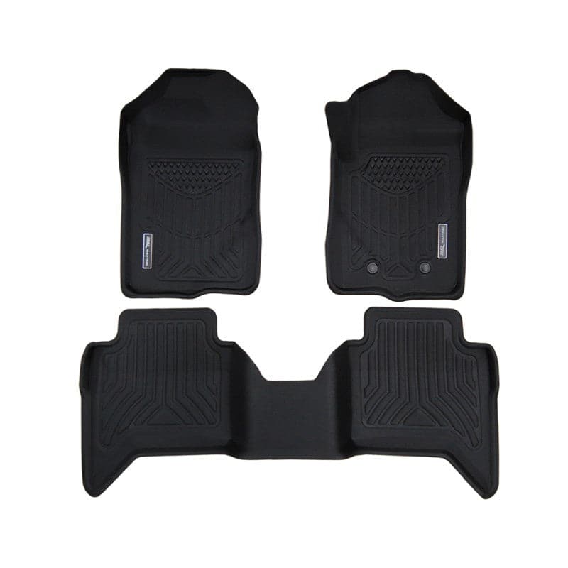 Ford Ranger & Ranger Raptor Dual Cab (Next Gen) 2022 - Onwards 3D Maxtrac Rubber Mats - Front Pair with One Pc Rear