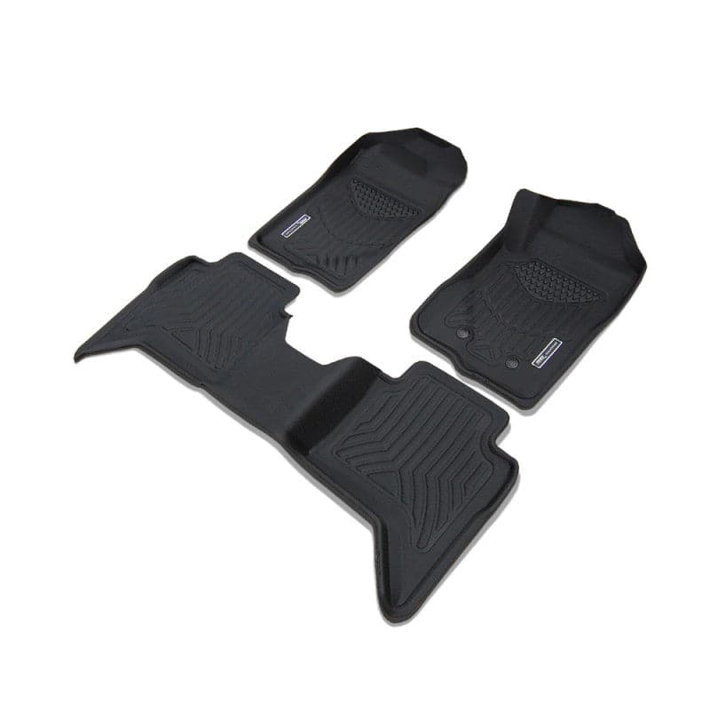 Ford Ranger Dual Cab (Next Gen) 2022 - Onwards 3D Maxtrac Rubber Mats - Front Pair with One Pc Rear