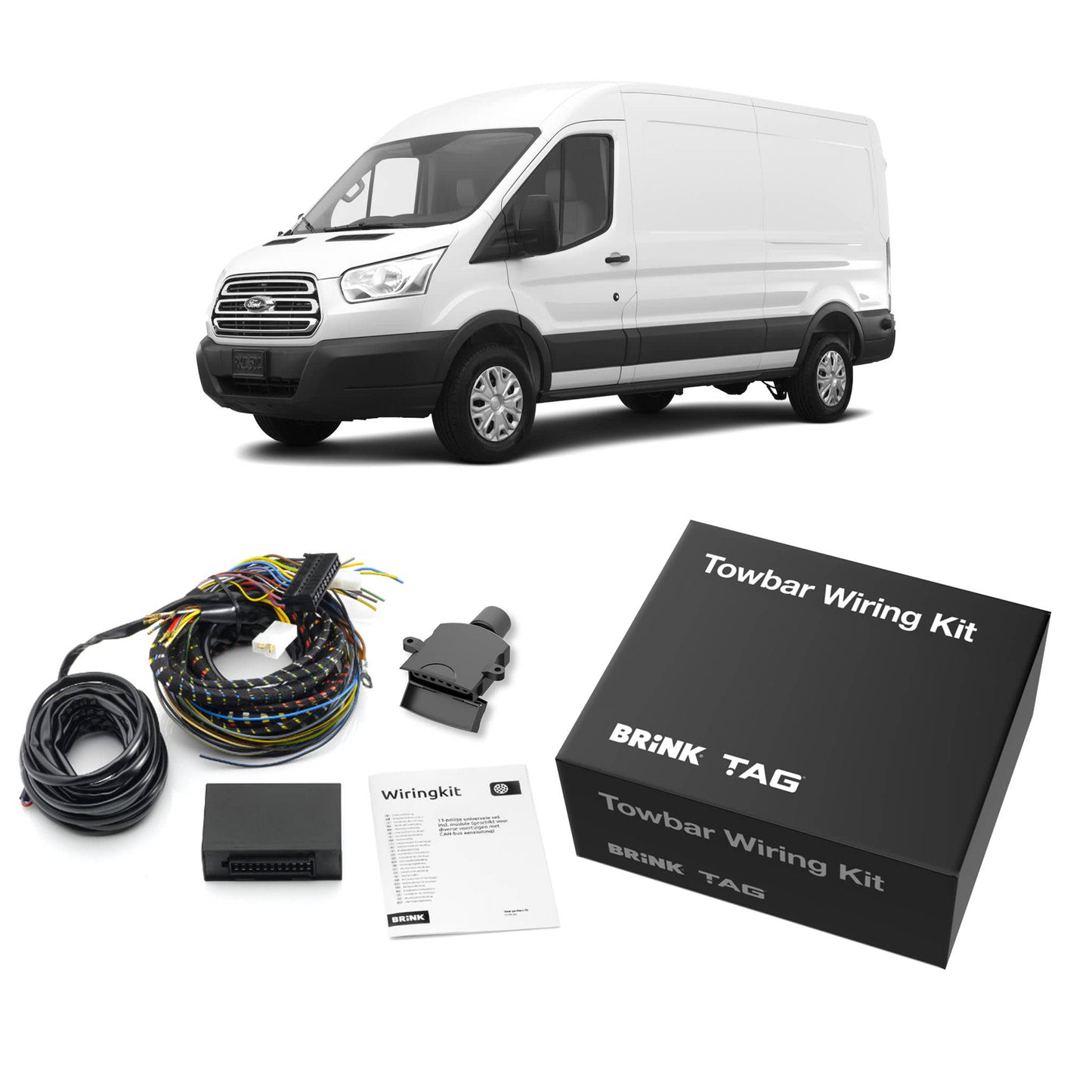 TAG Rear Step, Towbar & Wiring for Ford Transit Van VO Series (02/2014 - 05/2016)