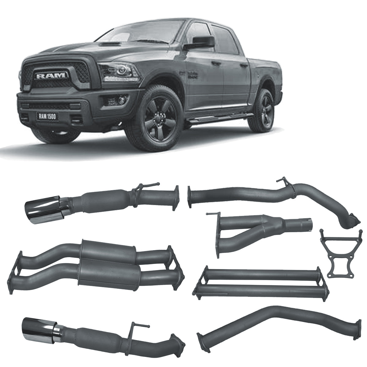 Redback Extreme Duty Exhaust for RAM 1500 5.7L V8 DS Series (12/2018 - on)