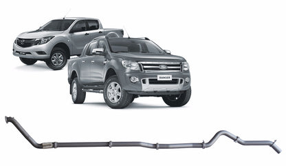 Redback Extreme Duty Exhaust for Ford Ranger 3.2L (01/2011 - 09/2016), Mazda BT-50 (11/2011 - 06/2016)