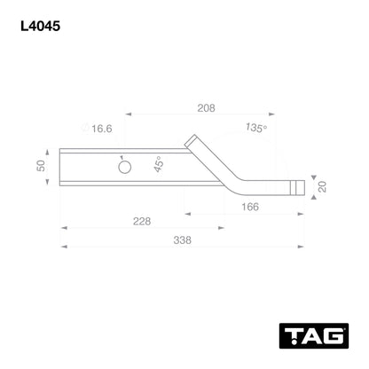 TAG Tow Ball Mount and Direct Fit Wiring Harness Kit For Toyota Hilux N80 (10/2015 - on)