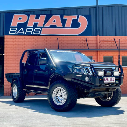 Nissan Navara NP300 Rock Sliders / Side Steps – Powdercoated