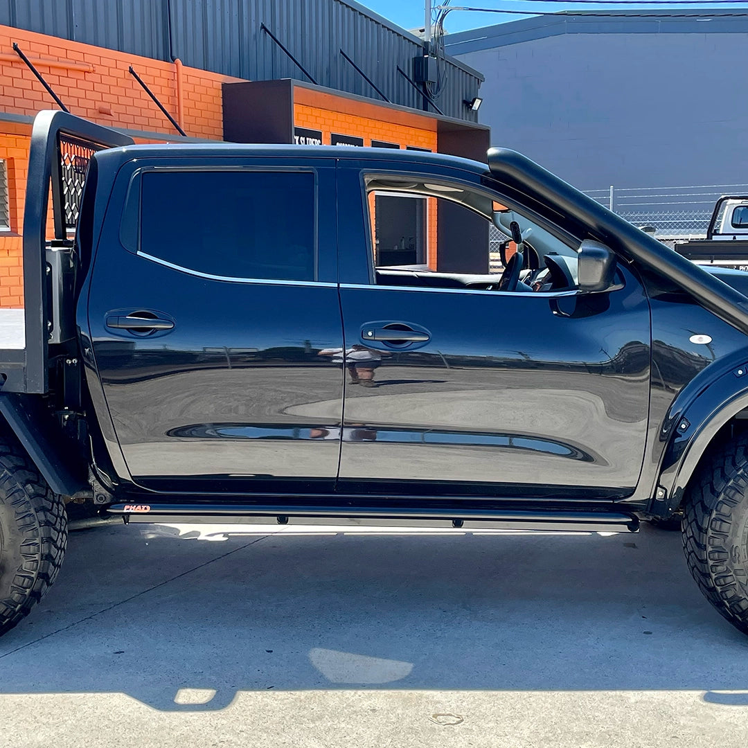Side Rails For Np300 Nissan Navara NP300 Rock Sliders / Side Steps – Powdercoated ...