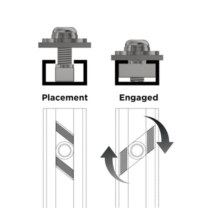 STAINLESS STEEL QUICK CHANNEL NUTS