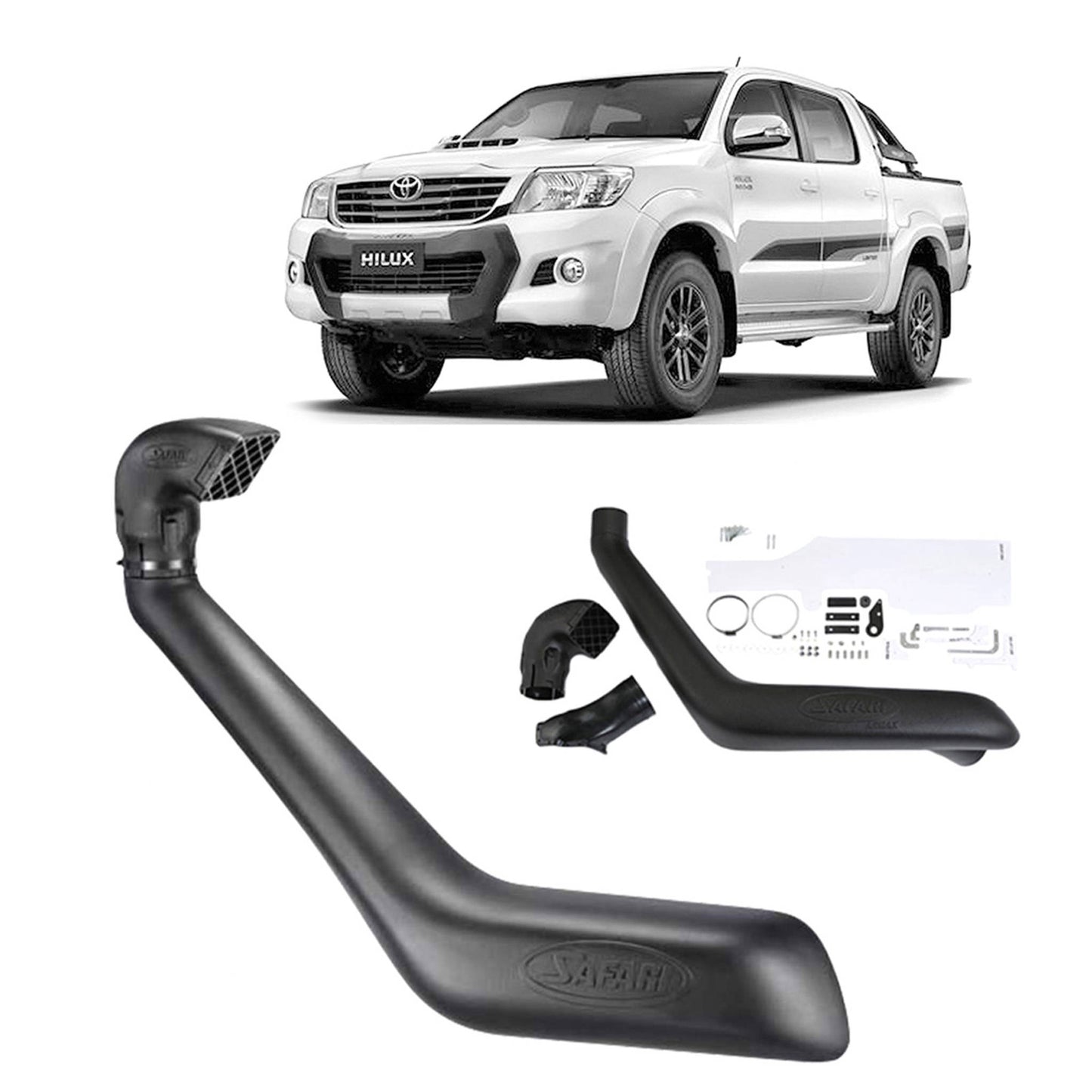 Safari V-Spec Snorkel for Toyota Hilux 3.0L Diesel 1KD-FTV (10/2011 - 06/2015)