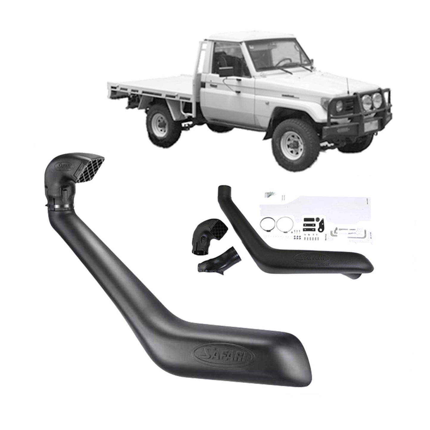 Safari Snorkel for Toyota Landcruiser 75/78/79 Narrow Front 4.2 1HZ Only (01/1990 - 02/2007)