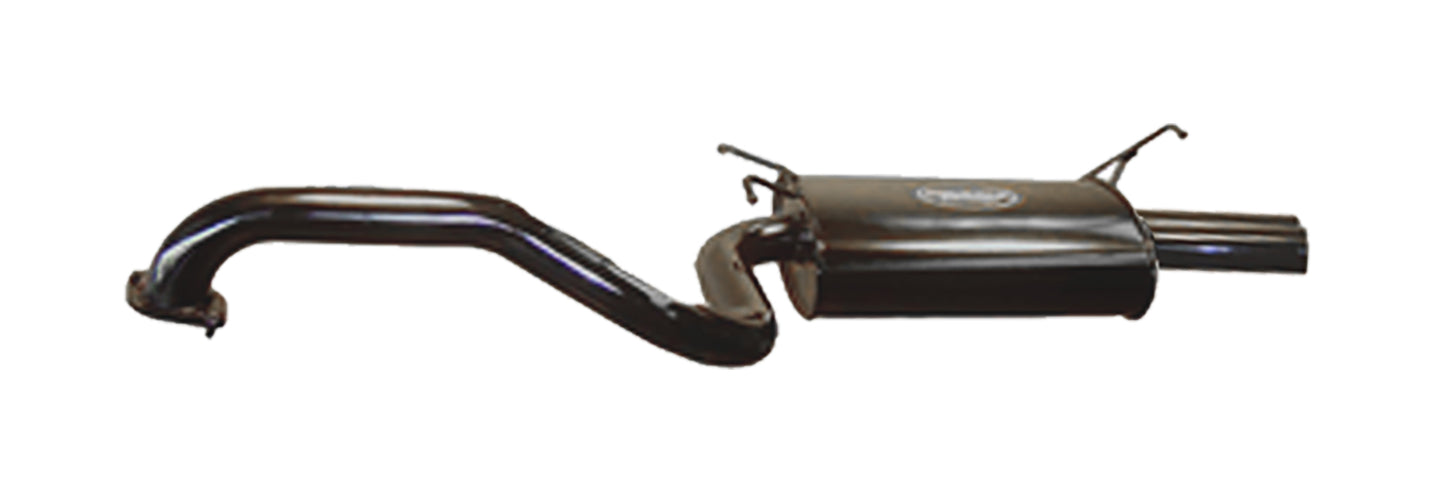Redback 2.5" Catback Exhaust with Hotdog Centre  and Dual Outlet Rear Muffler for Ford Falcon BA BF Sedan(2003 -  2008)