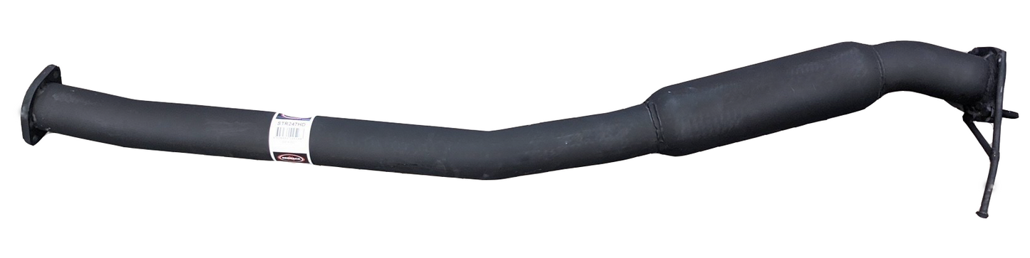 Redback BA BF Ute 2.5" Catback Hotdog Centre and Dual out tail Pipe Rear