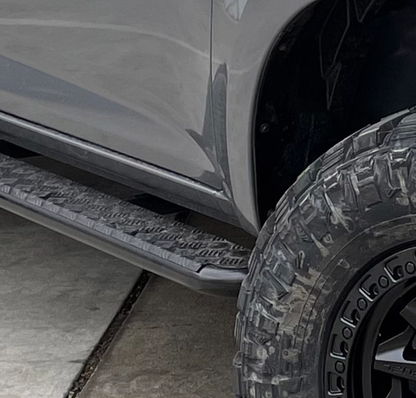 Mazda BT-50 TF 2020+ FLAT Rock Sliders / Side Steps – P/C Ally Checkerplate Tread