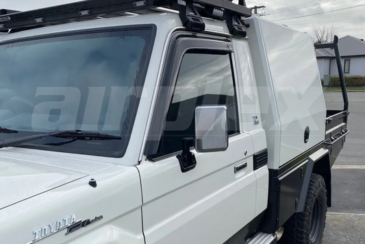 Toyota Land Cruiser 70 Series Single Cab WEATHERSHIELD - SLIM - DARK TINT - 2 PIECE SET