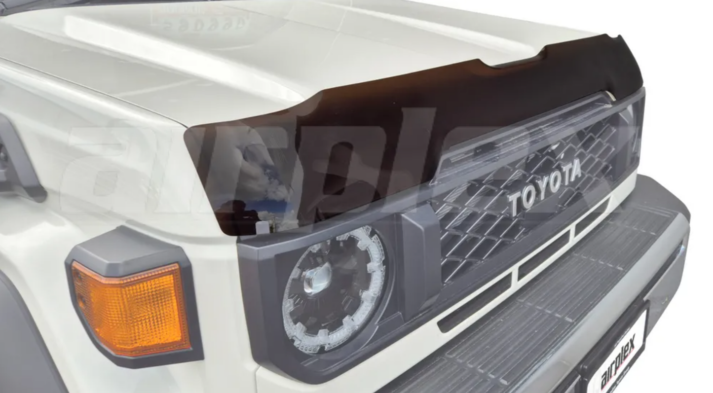 Toyota Landcruiser 70 Series Bonnet Protector - Dark Tint