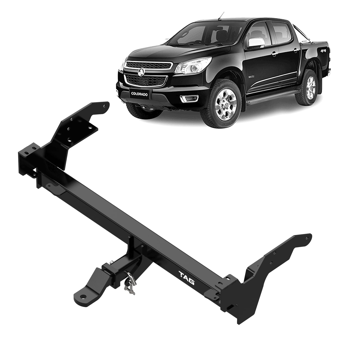 TAG Heavy Duty Towbar & Direct Fit Wiring for Holden Colorado RG Series With Rear Step (11/2012 - 10/2020)