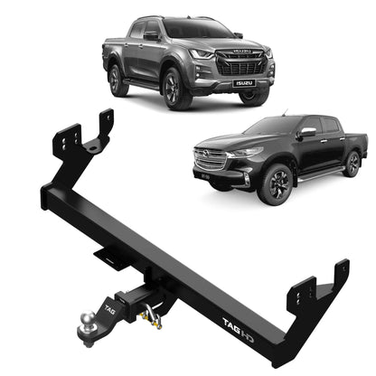 TAG Heavy Duty Towbar & Direct Fit Wiring for Isuzu D-MAX (10/2020 - on), Mazda BT-50 (07/2020 - on)