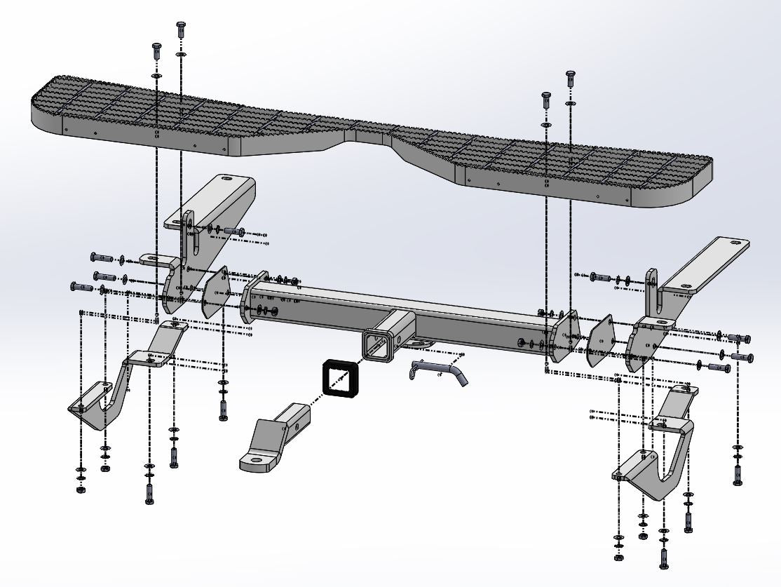 TAG Rear Step, Towbar & Wiring for Renault Master FWD Vehicles (10/2011 - on)