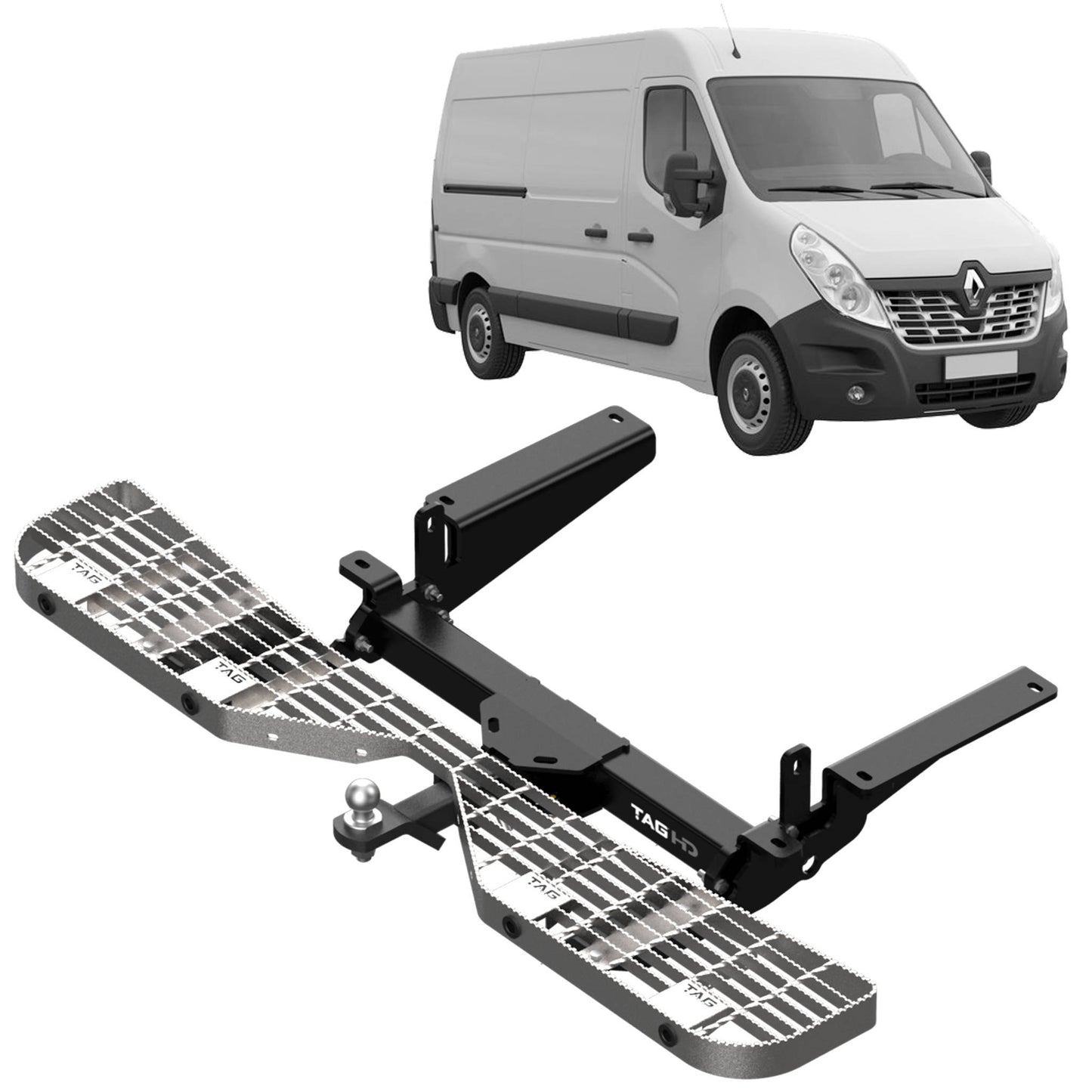 TAG Rear Step & Towbar for Renault Master FWD Vehicles (10/2011 - on)