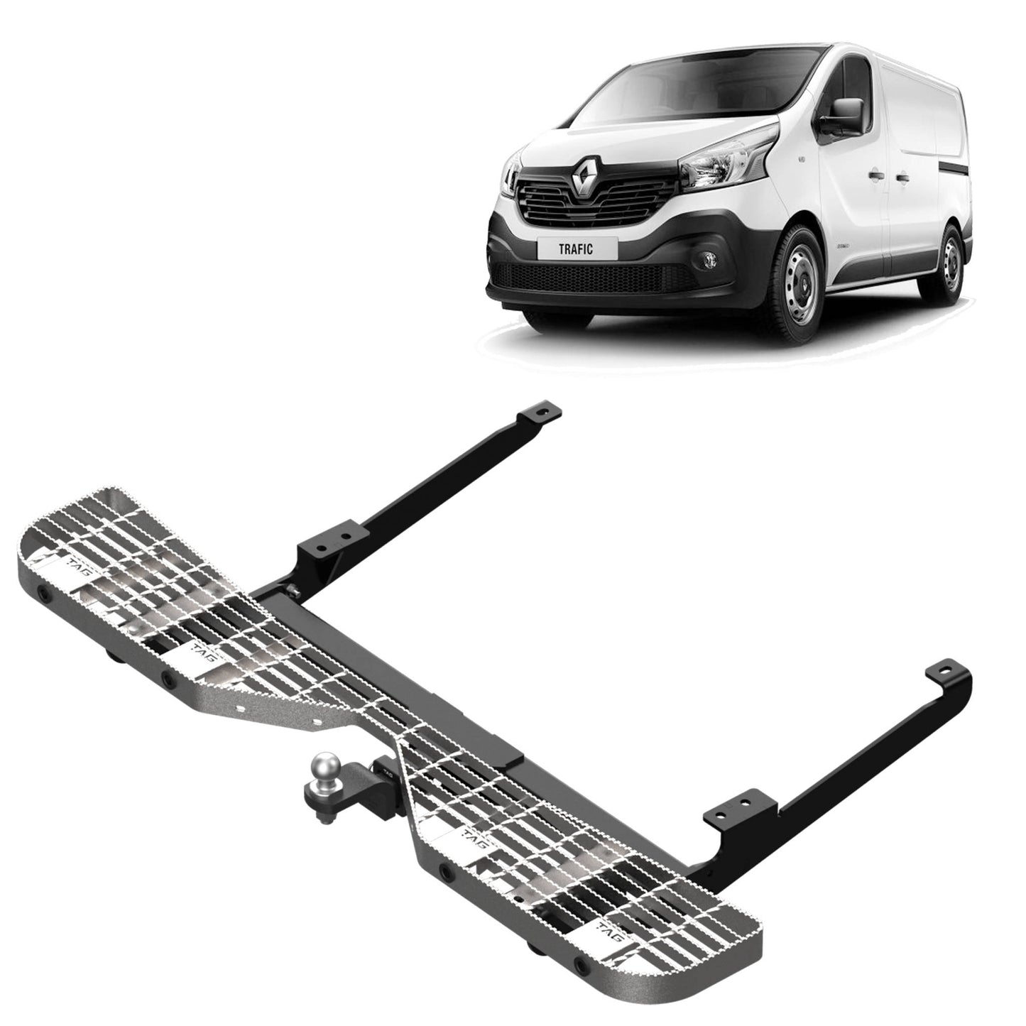 TAG Rear Step & Towbar for Renault Trafic (05/2014 - on), Mitsubishi Express (02/2020 - on)