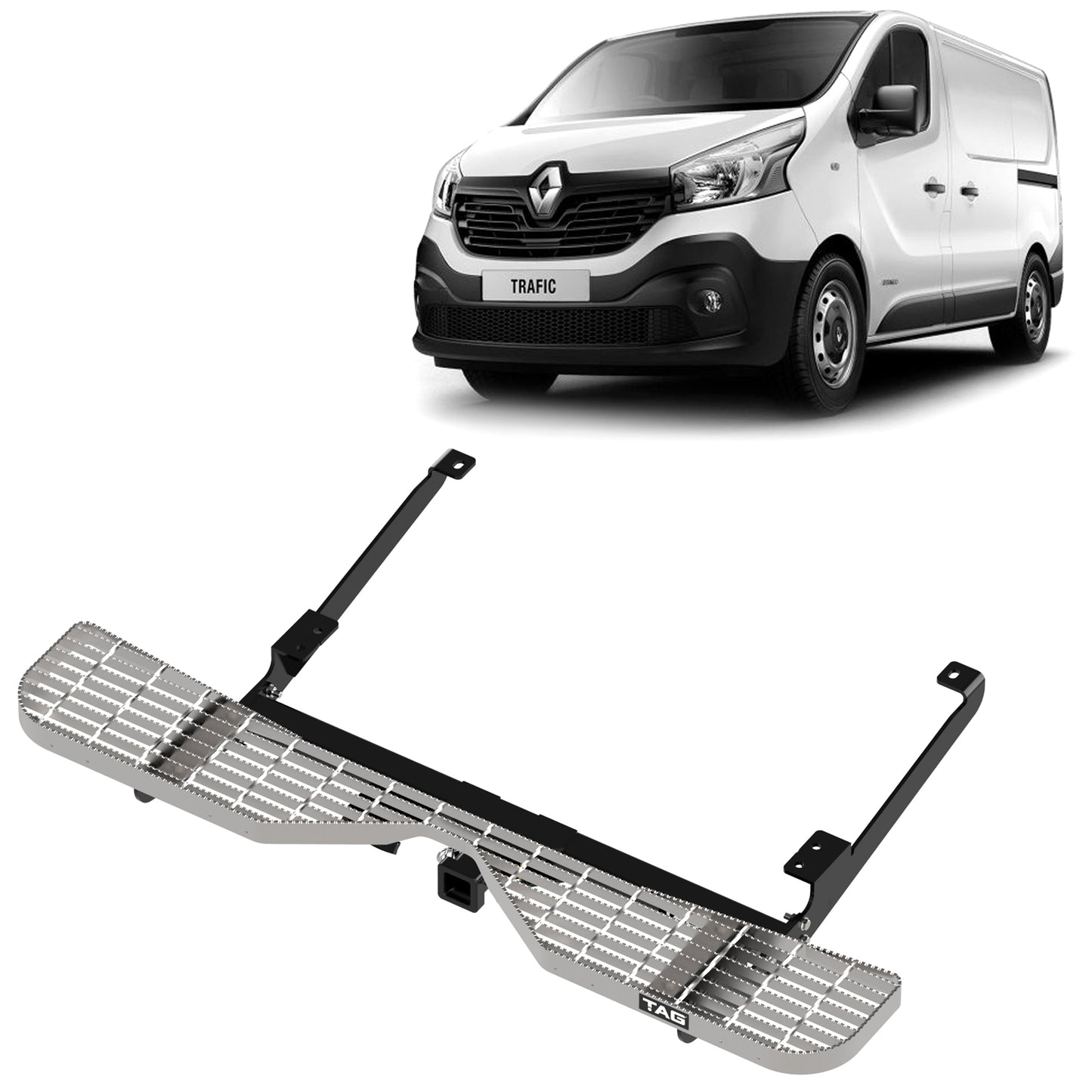 TAG Rear Step & Towbar for Renault Trafic (05/2014 - on), Mitsubishi Express (02/2020 - on)