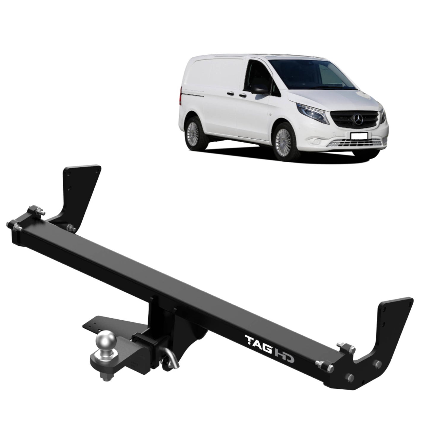 TAG Heavy Duty Towbar & Direct Fit Wiring for Mercedes Benz Vito Van 447 Series (116 & 119 Variant) (03/2015 - On)