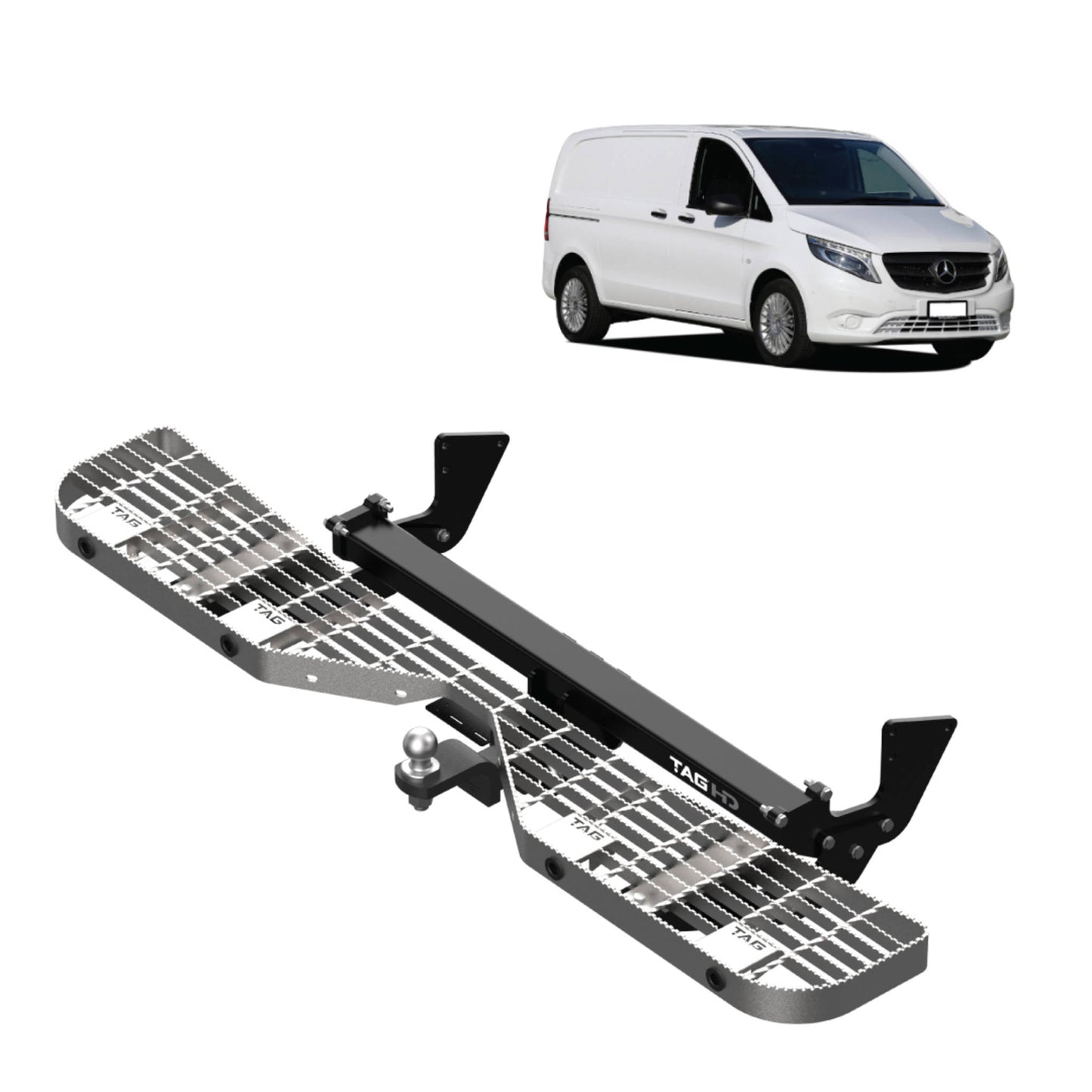 TAG Rear Step, Towbar & Wiring for Mercedes Benz Vito Van 447 Series (116 & 119 Variant) (03/2015 - On)