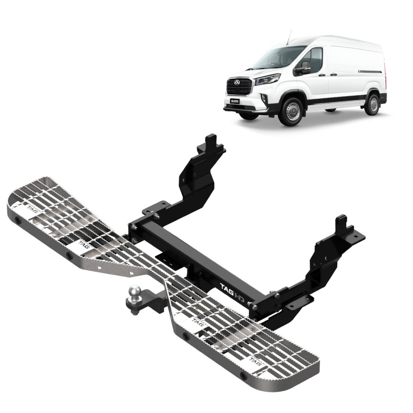 TAG Rear Step, Towbar & Wiring for LDV Deliver 9 LWB Van (07/2020 - On)