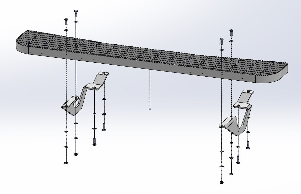 TAG Rear Step and Sensor Brackets for Renault Master FWD Vehicles (10/2011 - on)