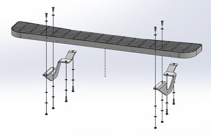 TAG Rear Step and Sensor Brackets for Renault Master FWD Vehicles (10/2011 - on)
