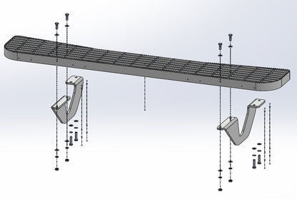 TAG Rear Step & Sensor Bracket Kit for Toyota Hiace / Commuter (02/2019 - 07/2025)