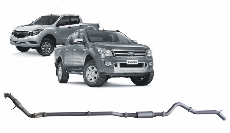 Redback Extreme Duty Exhaust for Ford Ranger 3.2L (01/2011 - 09/2016), Mazda BT-50 (11/2011 - 06/2016)