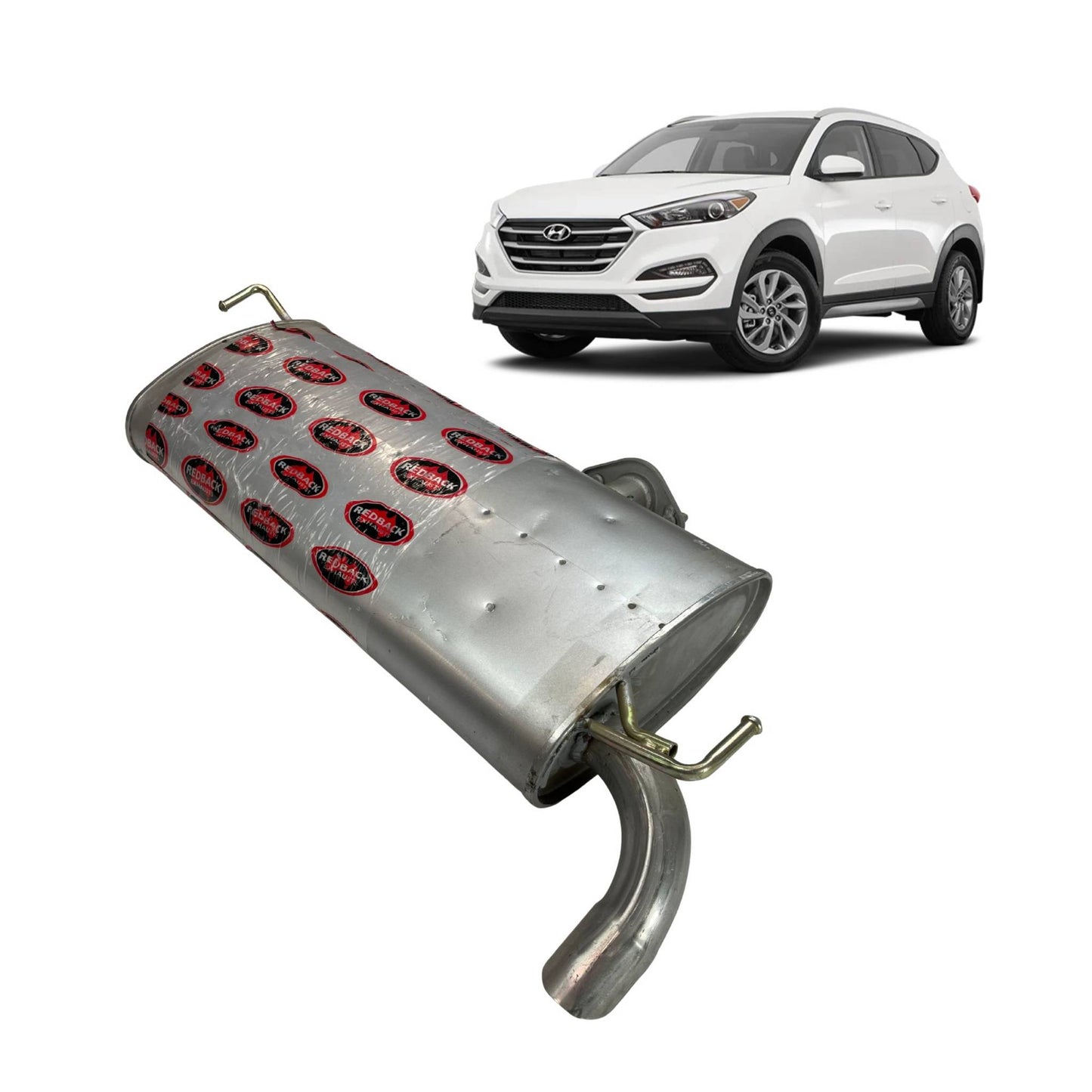 Redback Standard Replacement Rear Muffler for Hyundai Tucson (2015 - 02/2018) East West Muffler