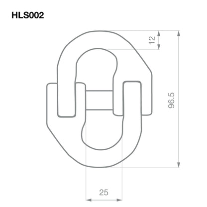 Hammer Lock Chain Connector Kit (Pair) - 10mm - 3,150kg (3.15T) Rated