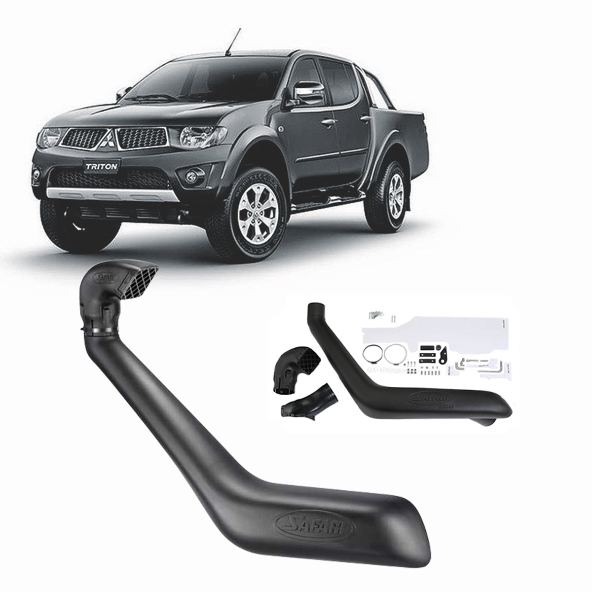 Safari Snorkel for Mitsubishi Triton ML 3.2L (10/2006 - 08/2009), MN 2.5L (09/2009 - 2015)