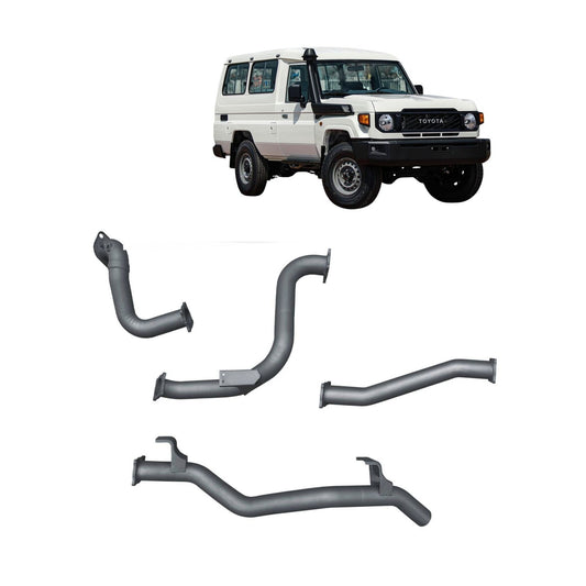Redback Extreme Duty Exhaust for Toyota Landcruiser 78 Series Troop Carrier (11/2016 - on)