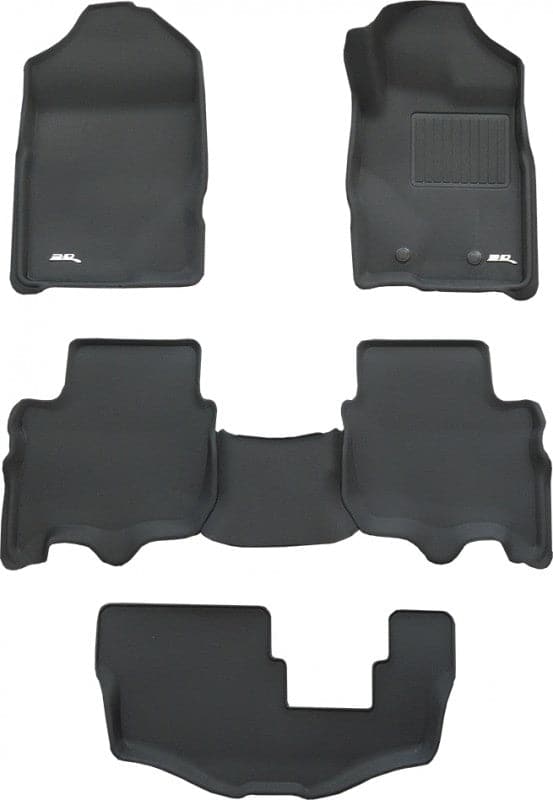 Ford Everest 2015 - 2022 3D Kagu Rubber - 3 Row Set - Essential4x4