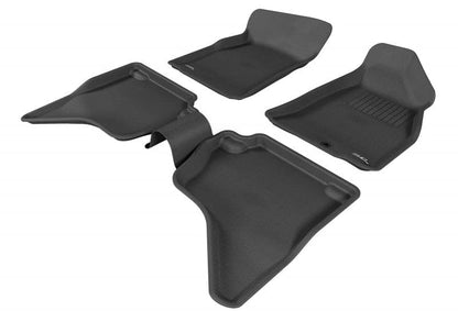 Ford Ranger Dual Cab PJ - PK 2006 - 2011 3D Kagu Rubber Mats - Front Pair with One Pc Rear - Essential4x4