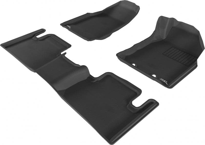 Isuzu D Max Space Cab 2012 - 2020 (D/S has FLOOR HOOKS) Kagu Rubber Mats - Front with matching One Pc Rear - Essential4x4