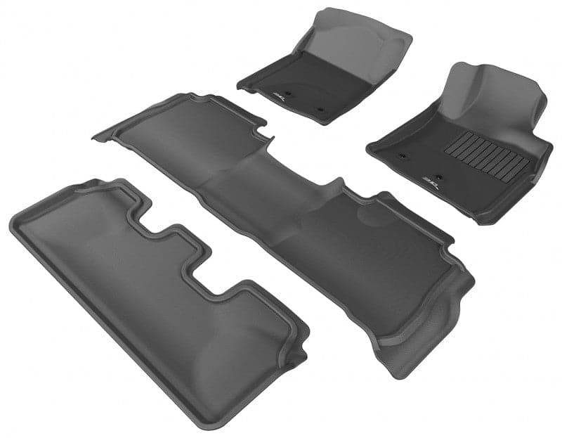 Land Cruiser 200 SERIES GX or GXL Only 2013-2021 KAGU Moulded Rubber Mats - 3 Row Set - Essential4x4