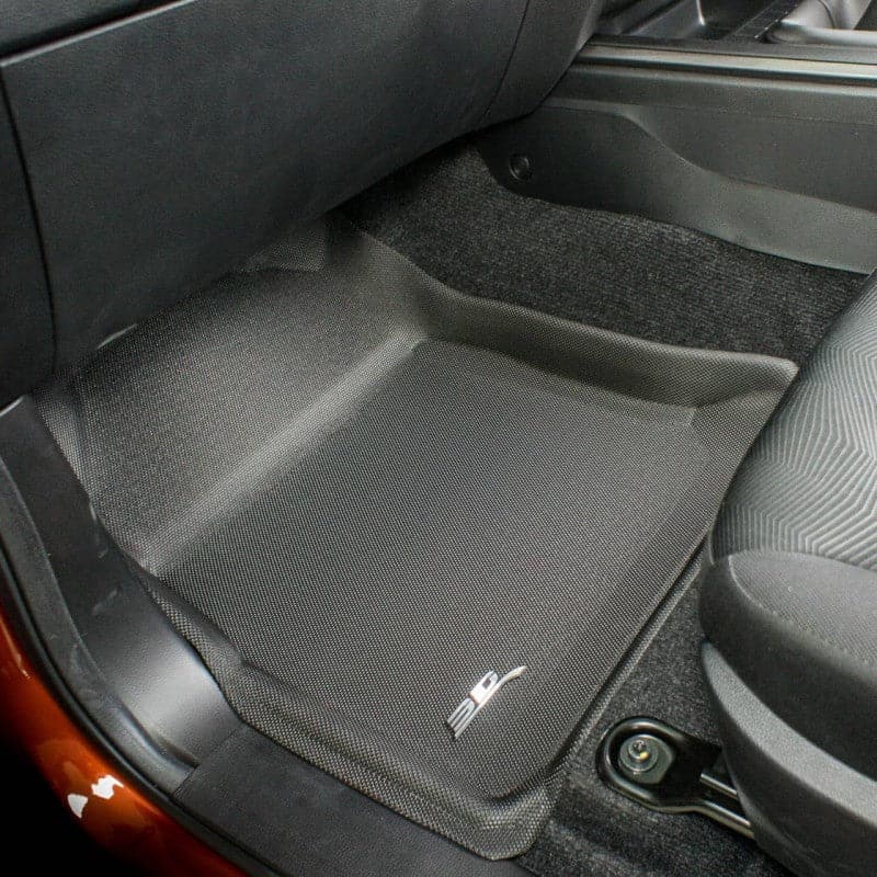 Isuzu D Max Dual Cab 2012 - 2020 (NO FLOOR HOOK) Kagu Rubber Mats - Front with matching One Pc Rear - Essential4x4