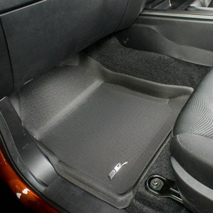 Isuzu D Max Dual Cab 2012 - 2020 (WITH FLOOR HOOK) Kagu Rubber Mats - Front with matching One Pc Rear - Essential4x4