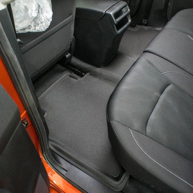 Isuzu D Max Dual Cab 2012 - 2020 (WITH FLOOR HOOK) Kagu Rubber Mats - Front with matching One Pc Rear - Essential4x4