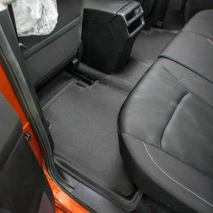 Isuzu D Max Dual Cab 2012 - 2020 (NO FLOOR HOOK) Kagu Rubber Mats - Front with matching One Pc Rear - Essential4x4