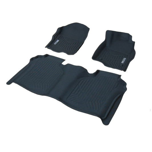 Chevrolet Silverado 1500 2020- onwards 3D Maxtrac Moulded Rubber Mats - Front Pair with Matching One Pc Rear - Essential4x4