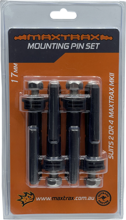 MAXTRAX Mounting Pin Set - MKII (17mm) - Essential4x4