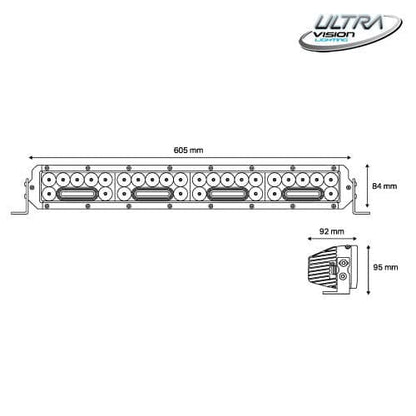 NITRO Maxx 205W 24″ LED Light bar - Essential4x4