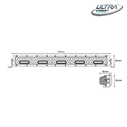 NITRO Maxx 255W 30″ LED Light bar - Essential4x4